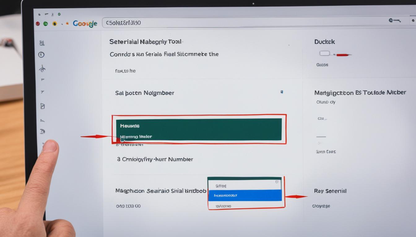 how to find a serial number on a chromebook